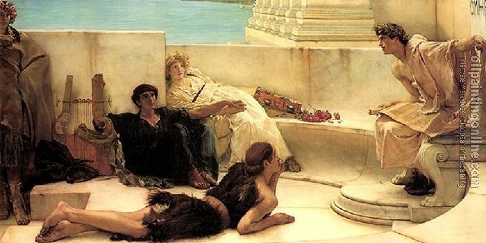 Alma-Tadema, Sir Lawrence - A Reading from Homer